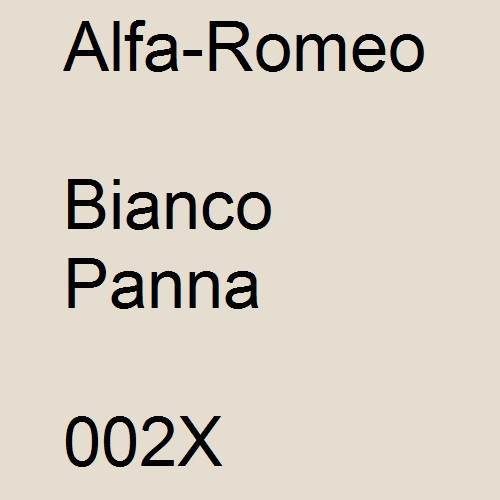 Alfa-Romeo, Bianco Panna, 002X.